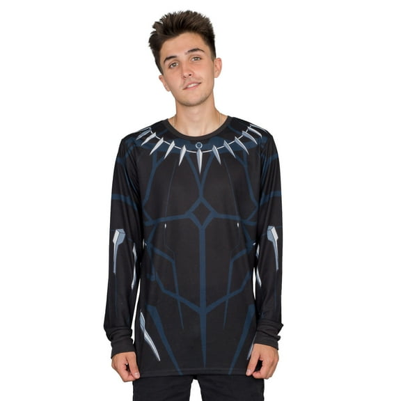 Marvel Comics Black Panther Long Sleeve Costume T-shirt
