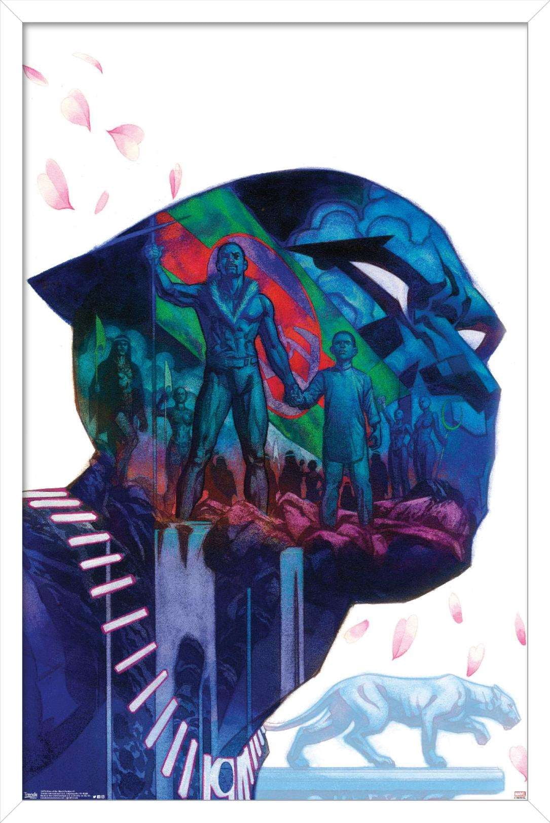 Marvel Comics - Black Panther - Rise of the Black Panther - Cover #1 Wall Poster, 14.725" x 22.375", Framed