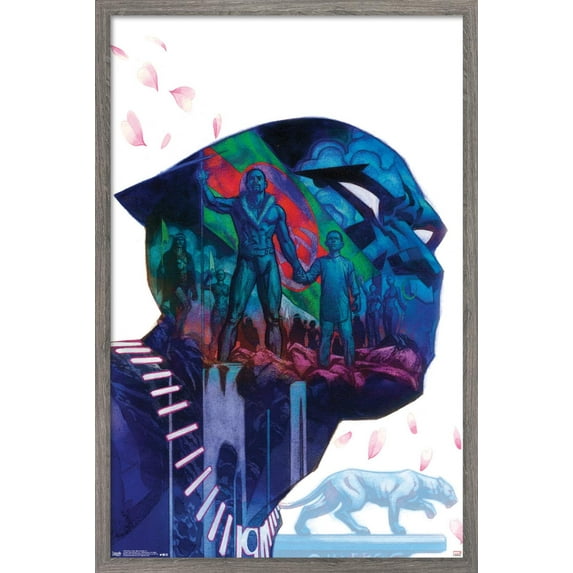 Marvel Comics - Black Panther - Rise of the Black Panther - Cover #1 Wall Poster, 14.725" x 22.375", Framed
