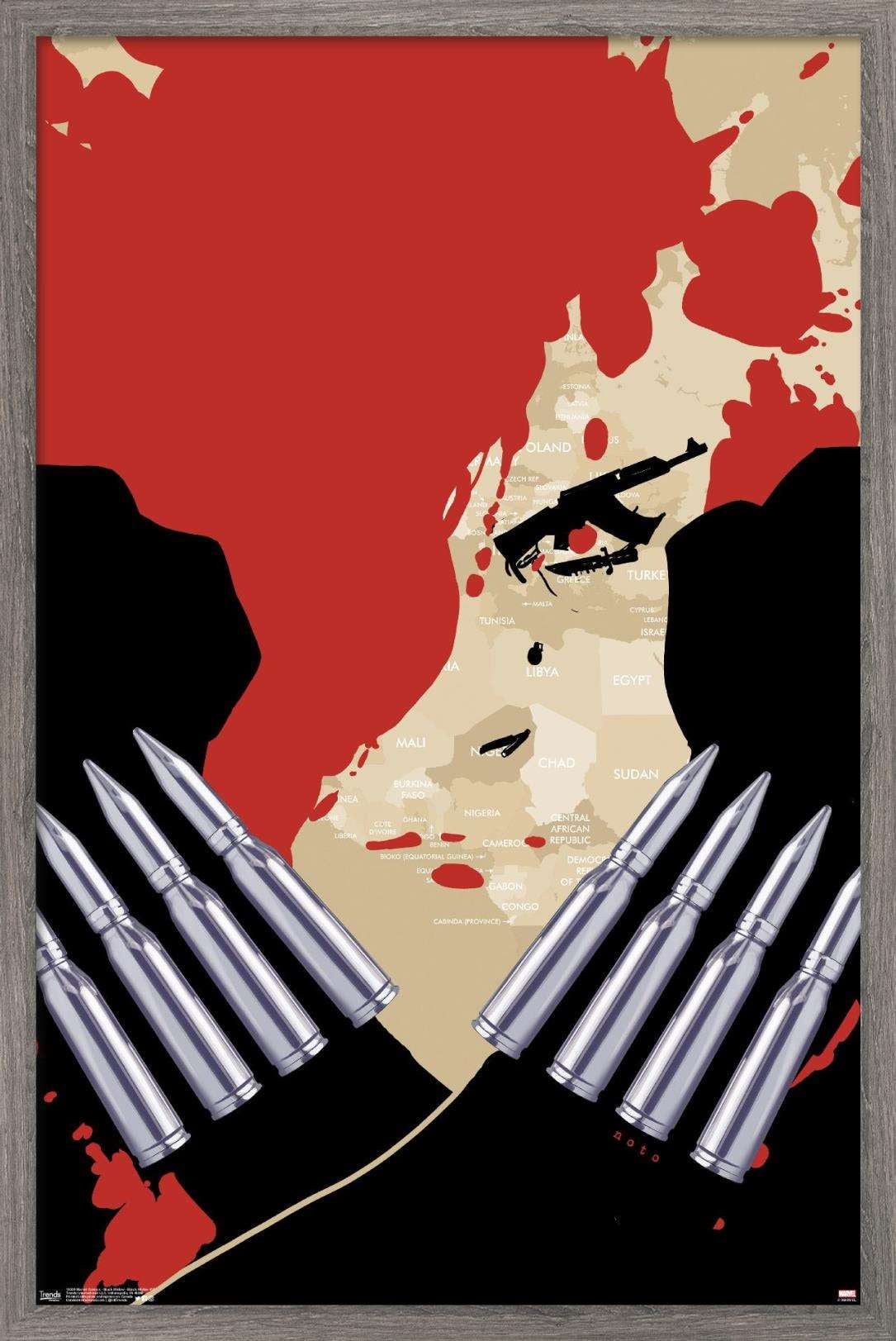 Marvel Comics - Black Widow - Black Widow #15 Wall Poster, 22.375" x 34", Framed