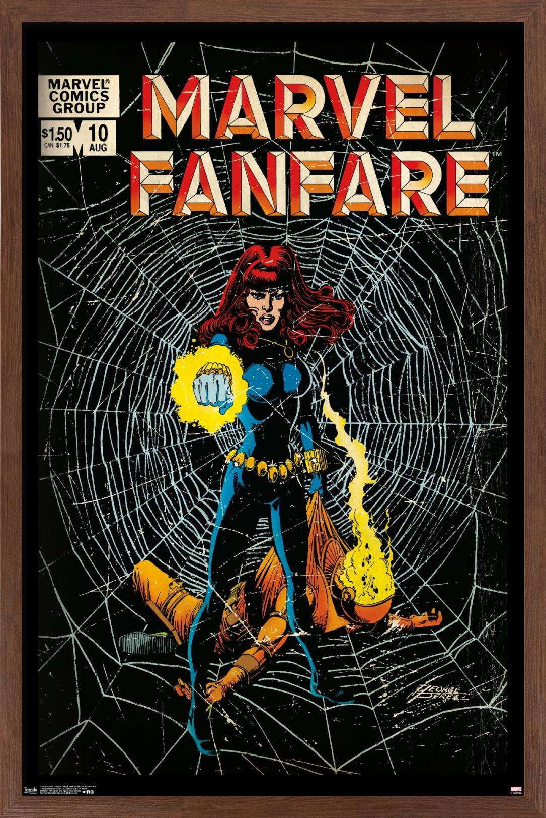 Marvel Comics - Black Widow - Marvel Fanfare #10 Wall Poster, 22.375" x 34", Framed