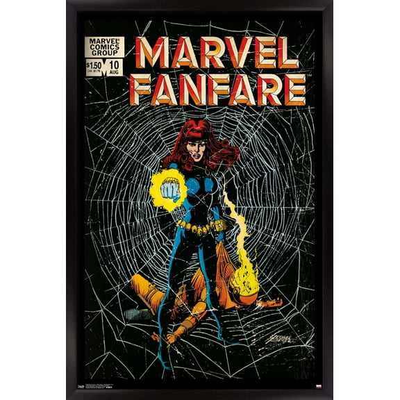 Marvel Comics - Black Widow - Marvel Fanfare #10 Wall Poster, 22.375" x 34", Framed
