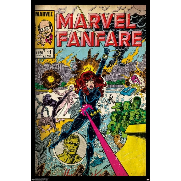Marvel Comics - Black Widow - Marvel Fanfare #11 Wall Poster, 22.375" x 34"