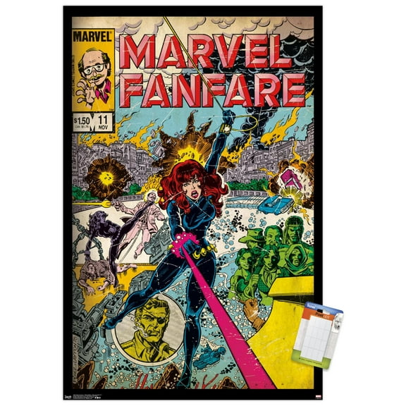 Marvel Comics - Black Widow - Marvel Fanfare #11 Wall Poster, 22.375" x 34"
