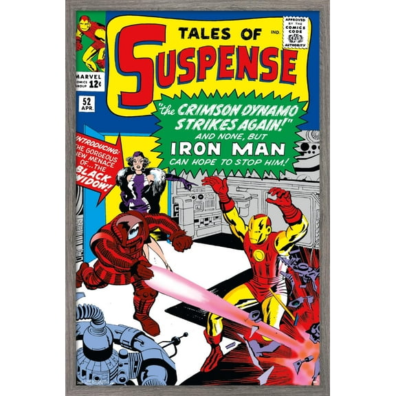 Marvel Comics - Black Widow - Tales of Suspense Cover #52 Wall Poster, 14.725" x 22.375", Framed