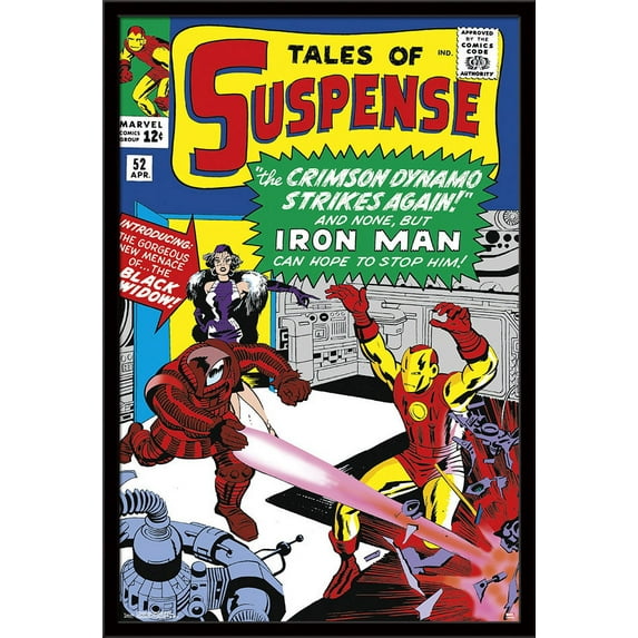 Marvel Comics - Black Widow - Tales of Suspense Cover #52 Wall Poster, 22.375" x 34", Framed