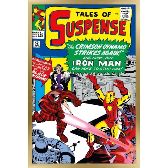Marvel Comics - Black Widow - Tales of Suspense Cover #52 Wall Poster, 22.375" x 34", Framed