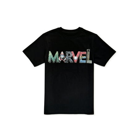 Marvel Comics Boys Crew Neck T-shirt with Short Sleeves, Sizes 4-18 (Boys)