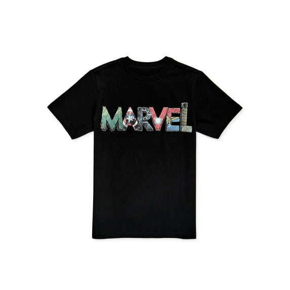 Marvel Comics Boys Crew Neck T-shirt with Short Sleeves, Sizes 4-18 (Boys)