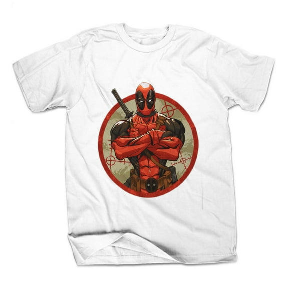 Marvel Comics Bullseye Deadpool Mens White T-Shirt | S