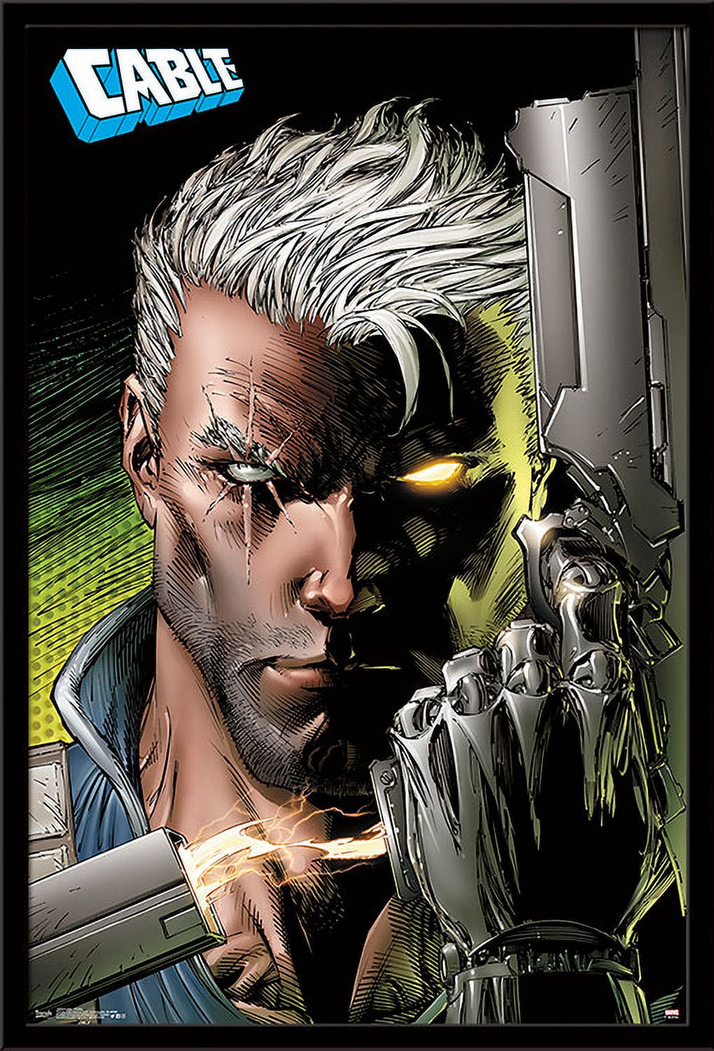 Marvel Comics - Cable Profile Wall Poster, 22.375" x 34", Framed