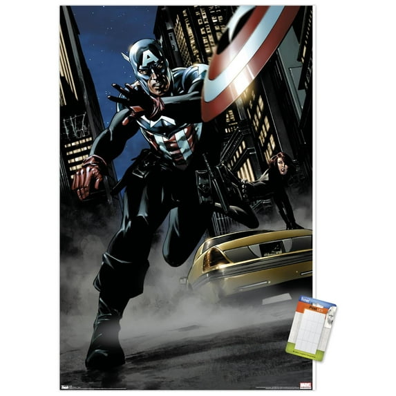 Marvel Comics - Captain America - Comic Wall Poster, 14.725" x 22.375"