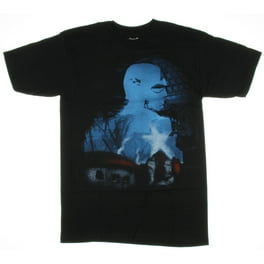 Captain America Mens T Shirt Digital Style Shield Image Small Walmart