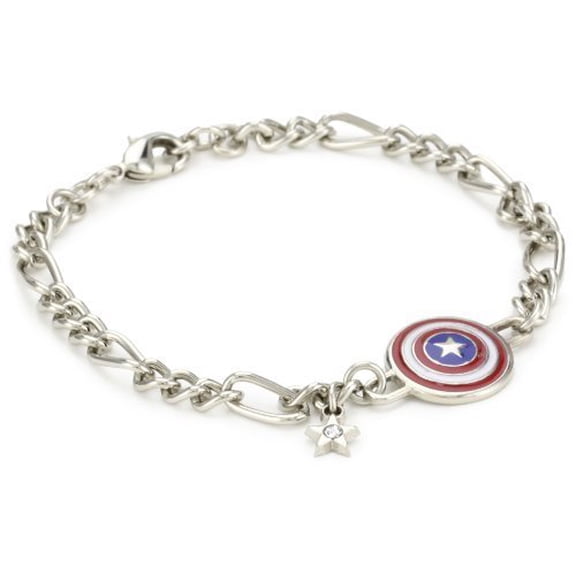 Marvel Comics Captain America Figaro Shield Charm Bracelet