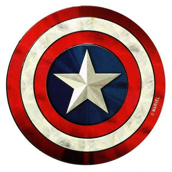 Marvel Comics Captain America Shield Embossed Tin Magnet