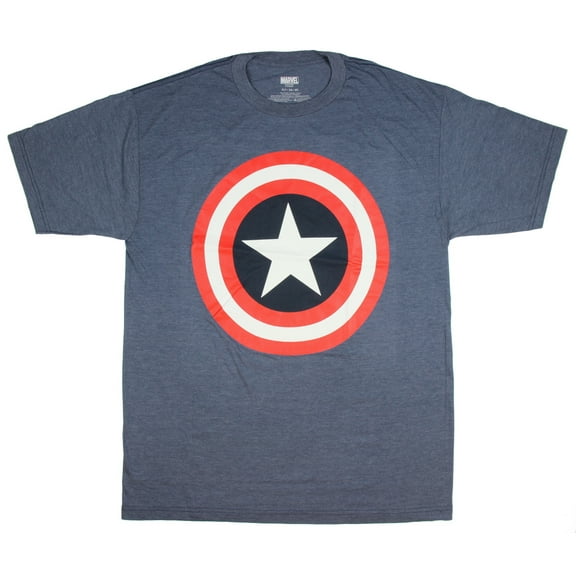 Marvel Comics Captain America Shirt Shield Logo Men's T-Shirt (XX-Large)