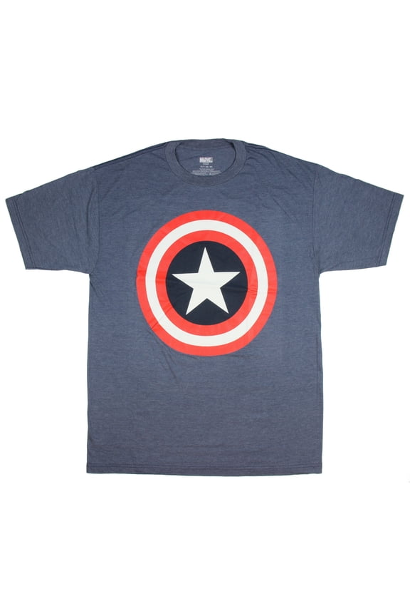 Marvel Comics Captain America Shirt Shield Logo Men's T-Shirt (XX-Large)