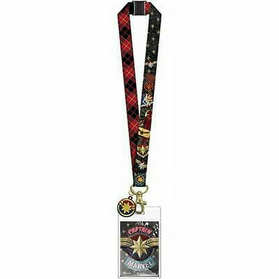 Marvel Comics Captain Marvel Lanyard With Soft Touch Dangle