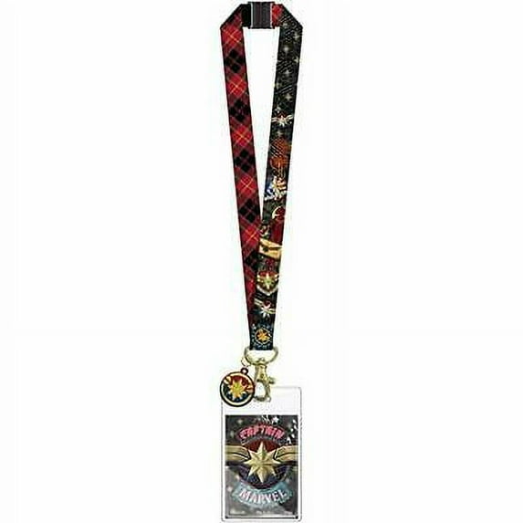 Marvel Comics Captain Marvel Lanyard With Soft Touch Dangle