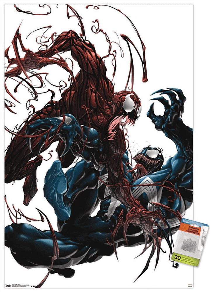 Marvel Comics - Carnage - Battle Wall Poster with Push Pins, 22.375" x 34"