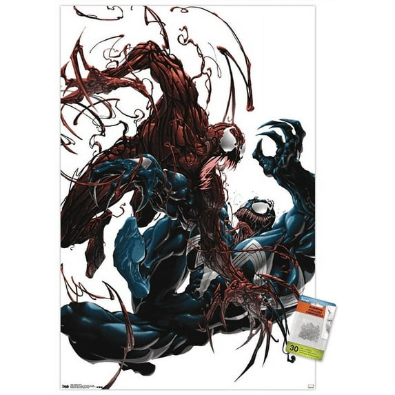 Marvel Comics - Carnage - Battle Wall Poster with Push Pins, 22.375" x 34"