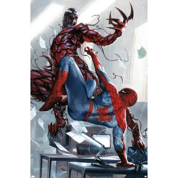 Marvel Comics - Carnage - Battle with Spider-Man Wall Poster, 22.375" x 34"