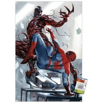 Marvel Comics - Carnage - Battle with Spider-Man Wall Poster with Push Pins, 22.375" x 34"