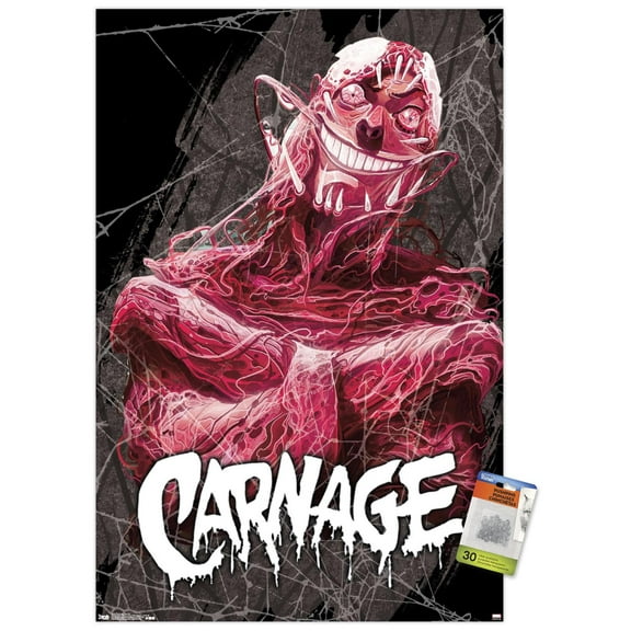 Marvel Comics - Carnage - Insane Wall Poster with Push Pins, 22.375" x 34"