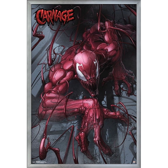 Marvel Comics - Carnage - Wall Wall Poster, 22.375" x 34", Framed