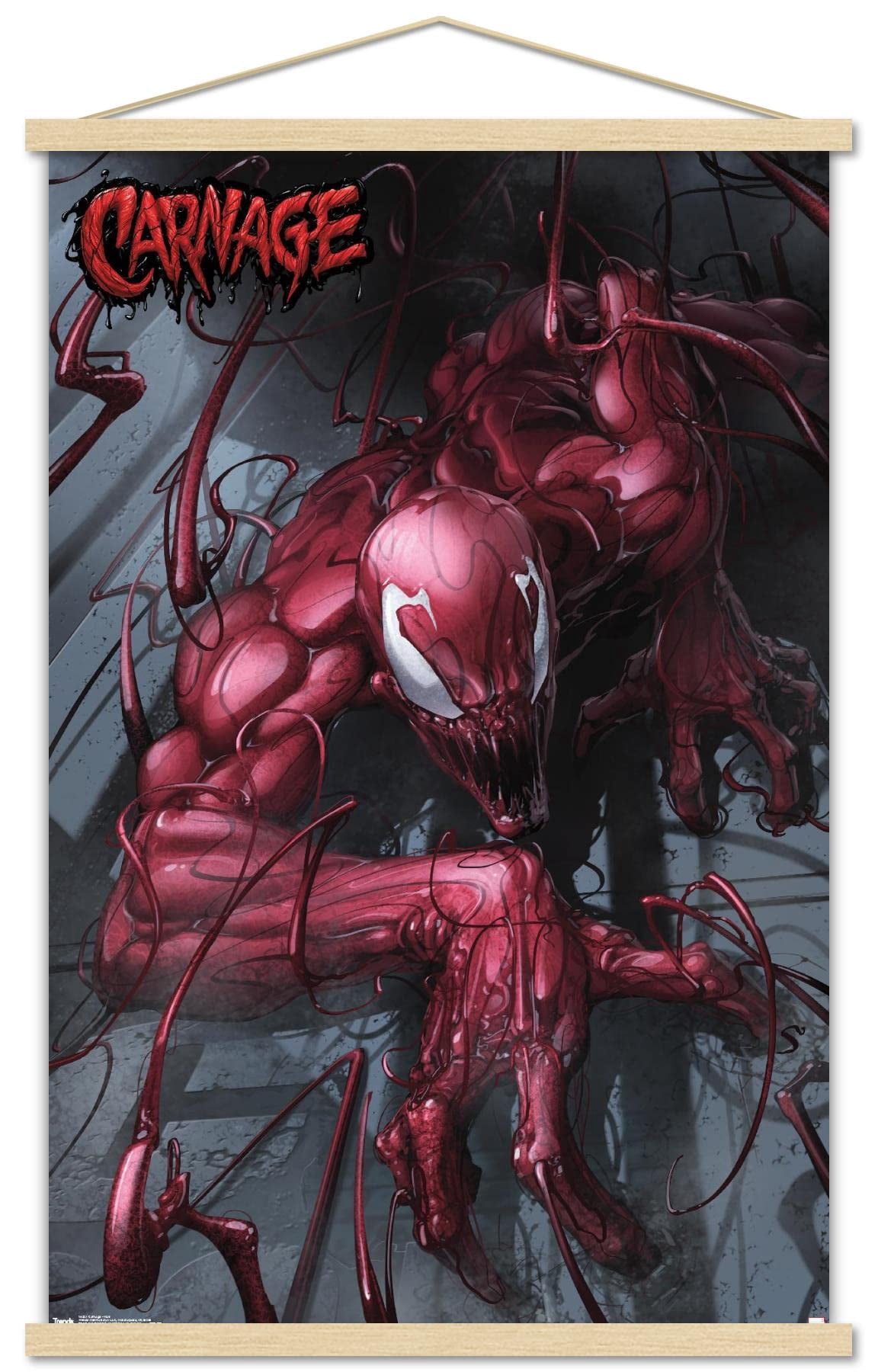 Marvel Comics - Carnage - Wall Wall Poster with Magnetic Frame, 22.375" x 34"