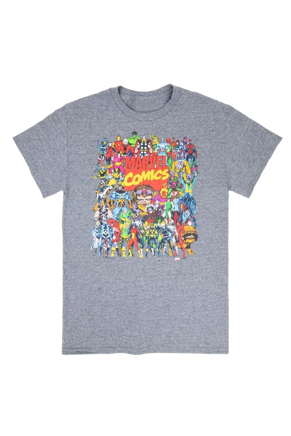 Comics Character Collage T-Shirt-XLarge