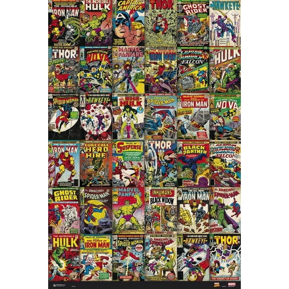 Marvel Comics Classic Covers Poster (24 x 36)