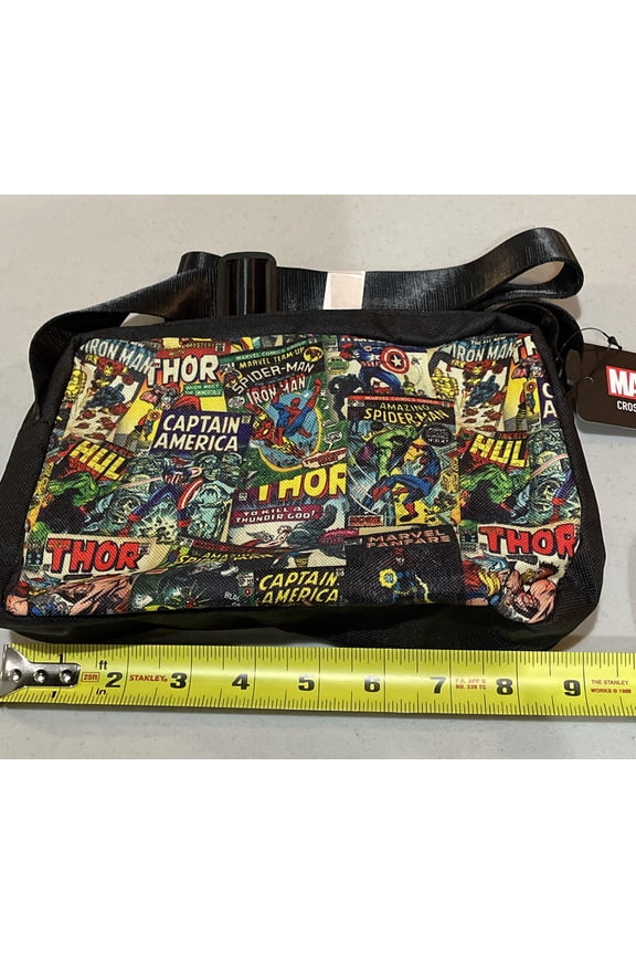 Marvel Comics Crossbody Bag Adjustable Atrap Zip Closure