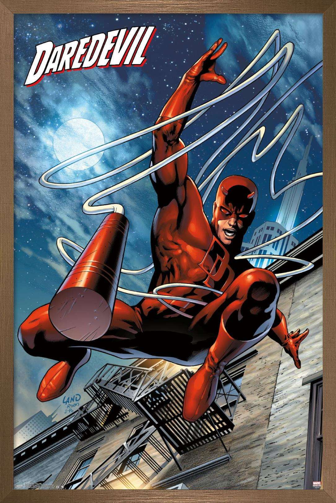Marvel Comics - DaredeVil - Billy Club Wall Poster, 14.725" x 22.375", Framed