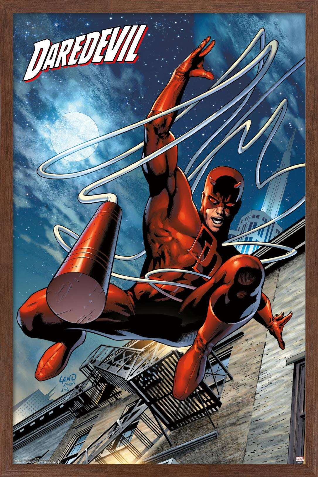 Marvel Comics - DaredeVil - Billy Club Wall Poster, 22.375" x 34", Framed
