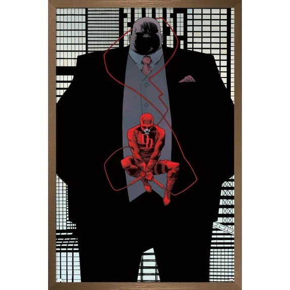 Marvel Comics Daredevil - Kingpin Shadow Wall Poster, 14.725" x 22.375" Framed