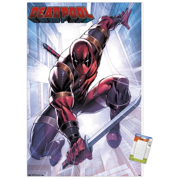 Marvel Comics - Deadpool - Attack Wall Poster, 22.375" x 34"