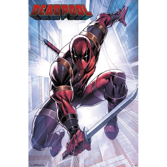 Marvel Comics - Deadpool - Attack Wall Poster, 22.375" x 34"