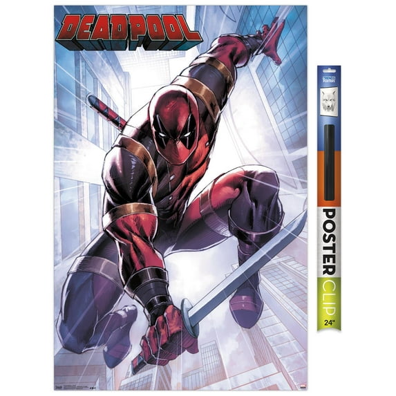 Marvel Comics - Deadpool - Attack Wall Poster, 22.375" x 34"