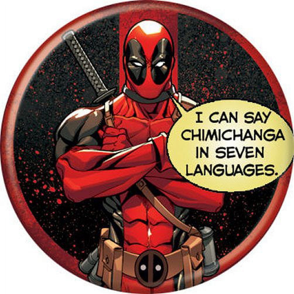 Marvel Comics Deadpool Chimichanga Licensed 1.25 Inch Button 84821