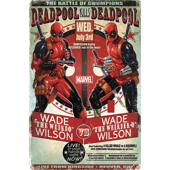 Marvel Comics - Deadpool - Chumpions Wall Poster, 22.375" x 34"