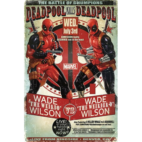 Marvel Comics - Deadpool - Chumpions Wall Poster, 22.375" x 34"