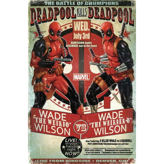 Marvel Comics - Deadpool - Chumpions Wall Poster, 22.375" x 34"