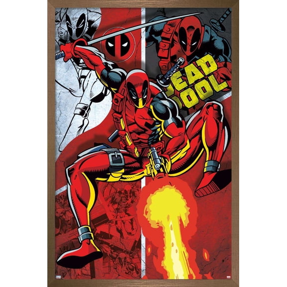 Marvel Comics - Deadpool - Collage Wall Poster, 14.725" x 22.375", Framed