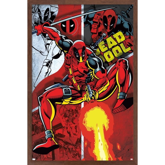 Marvel Comics - Deadpool - Collage Wall Poster, 22.375" x 34", Framed