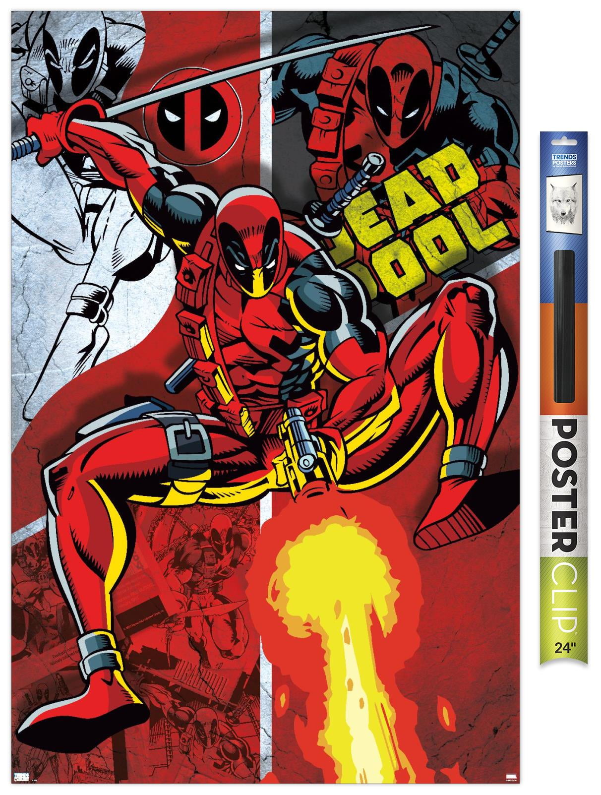 Marvel Comics Deadpool Collage Wall Poster, 22.375" x 34"