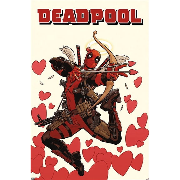 Marvel Comics Deadpool - Cupid Wall Poster, 14.725" x 22.375"