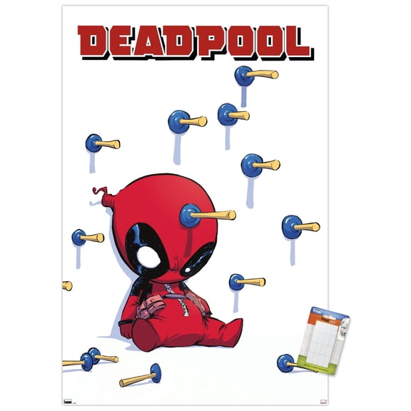 Marvel Comics Deadpool - Darts Wall Poster, 14.725" x 22.375"