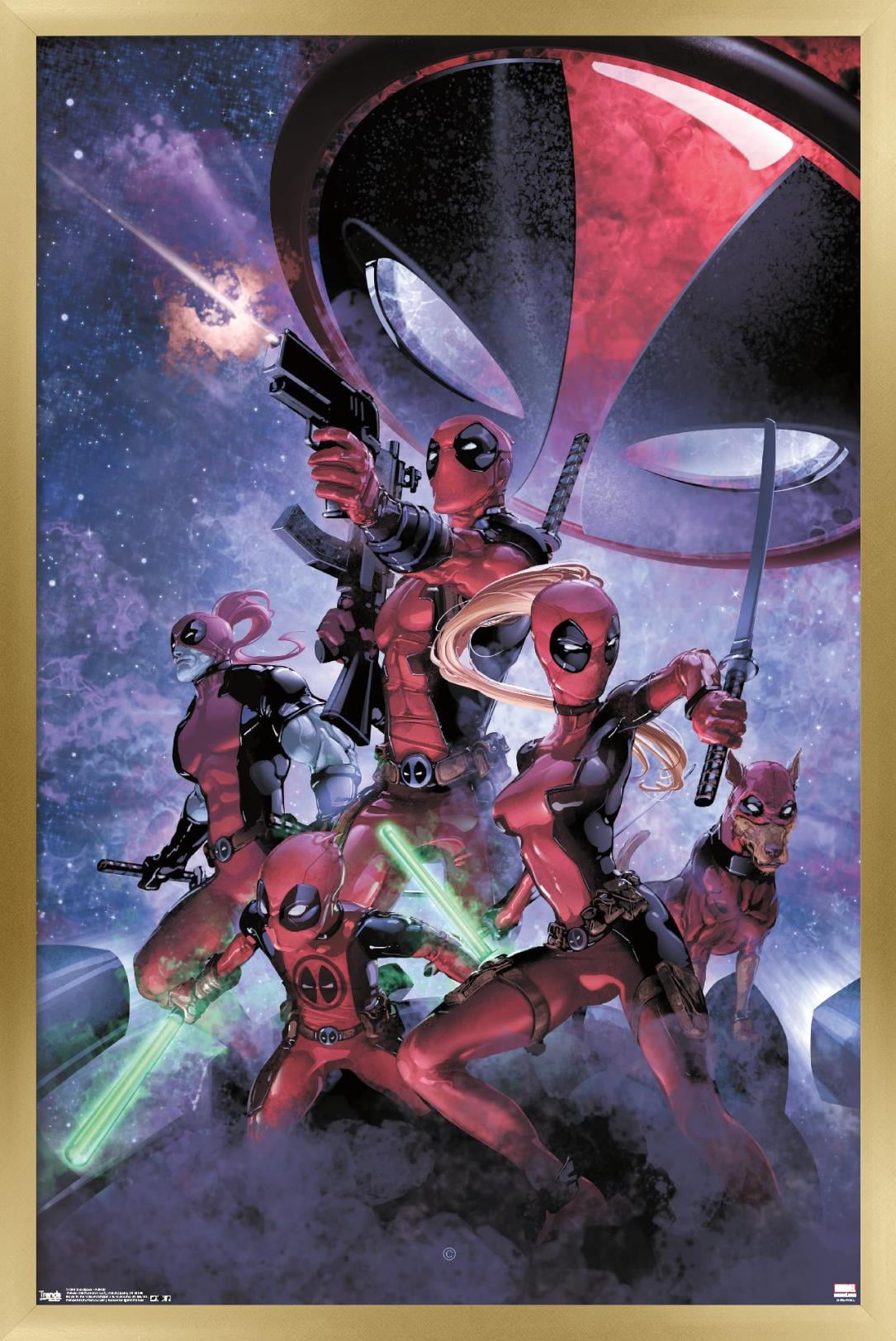 Marvel Comics - Deadpool - Family Wall Poster, 14.725" x 22.375", Framed
