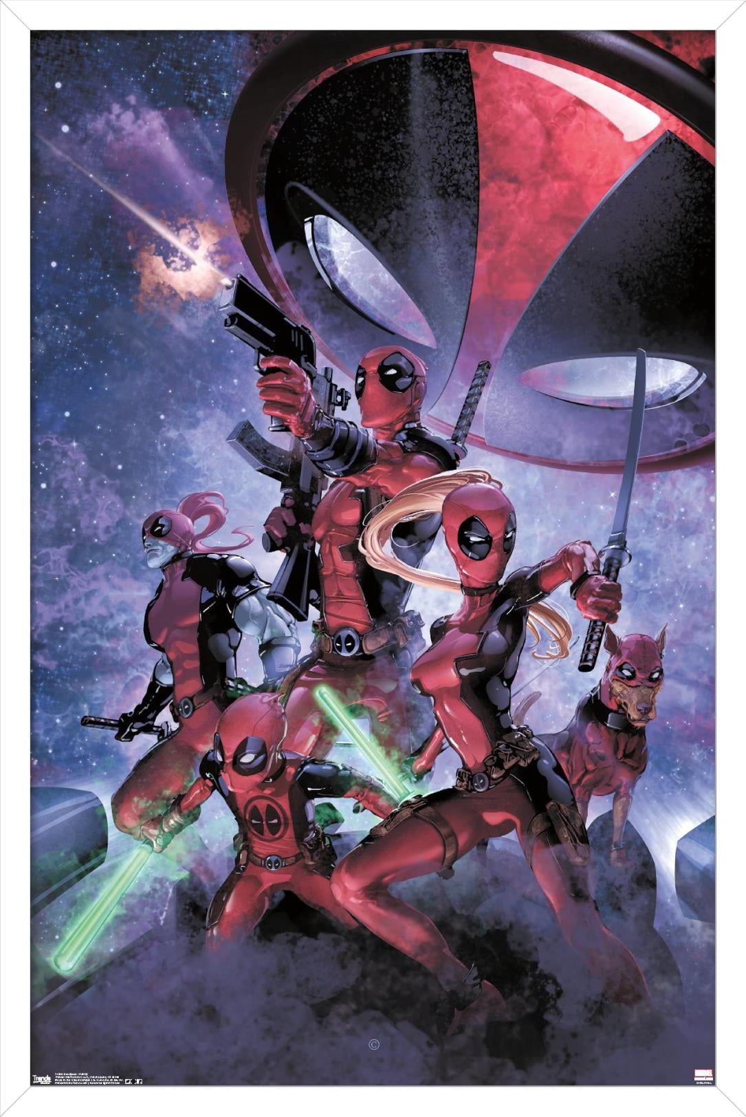 Marvel Comics - Deadpool - Family Wall Poster, 14.725" x 22.375", Framed